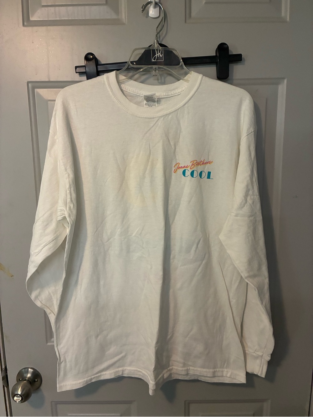 White 'Jonas Brothers COOL' Long Sleeve Tee